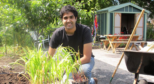 Welcome Anand, our Garden Intern!